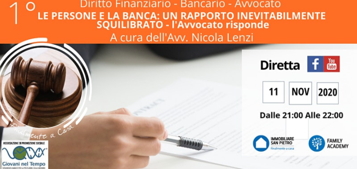 LE PERSONE E LA BANCA: UN RAPPORTO INEVITABILMENTE SQUILIBRATO