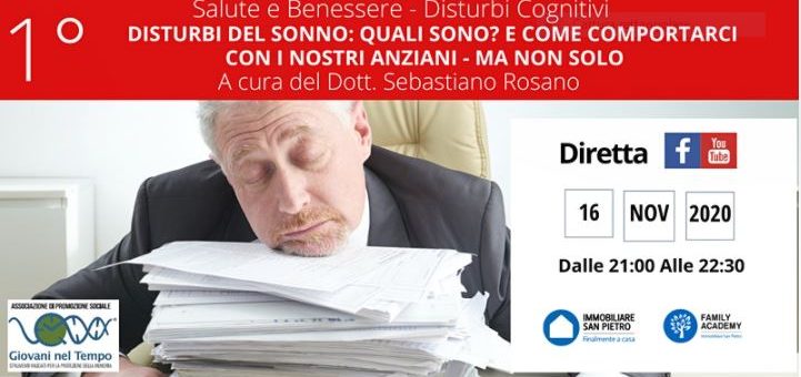 DISTURBI DEL SONNO: QUALI SONO? E COME COMPORTARCI CON ANZIANI E NON