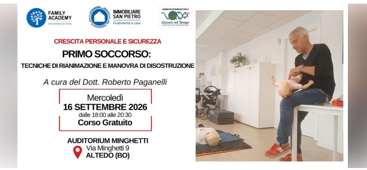 PRIMO SOCCORSO: TECNICHE DI RIANIMAZIONE E MANOVRA DI DISOSTRUZIONE