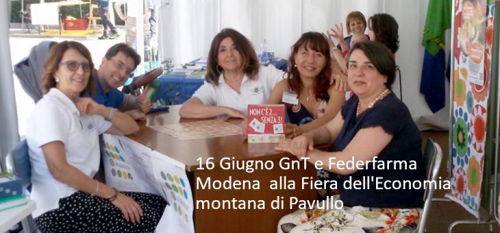 GnT e Federfarma Modena  alla Fiera dell’Economia montana di Pavullo