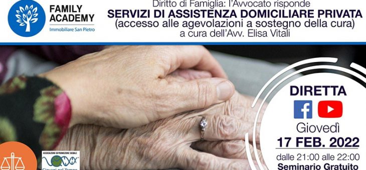 DIRITTO DI FAMIGLIA: SERVIZI DI ASSISTENZA DOMICILIARE PRIVATA
