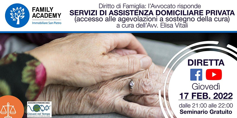 DIRITTO DI FAMIGLIA SERVIZI DI ASSISTENZA DOMICILIARE PRIVATA