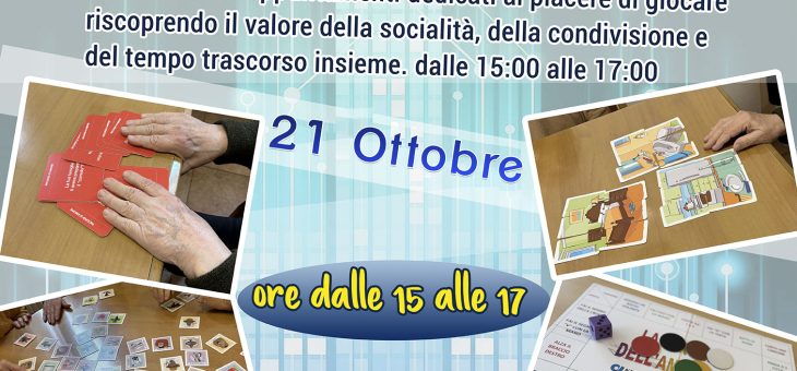 Mettiti in gioco al Centro Sociale Fulvio Cenacchi Altedo (Bo)