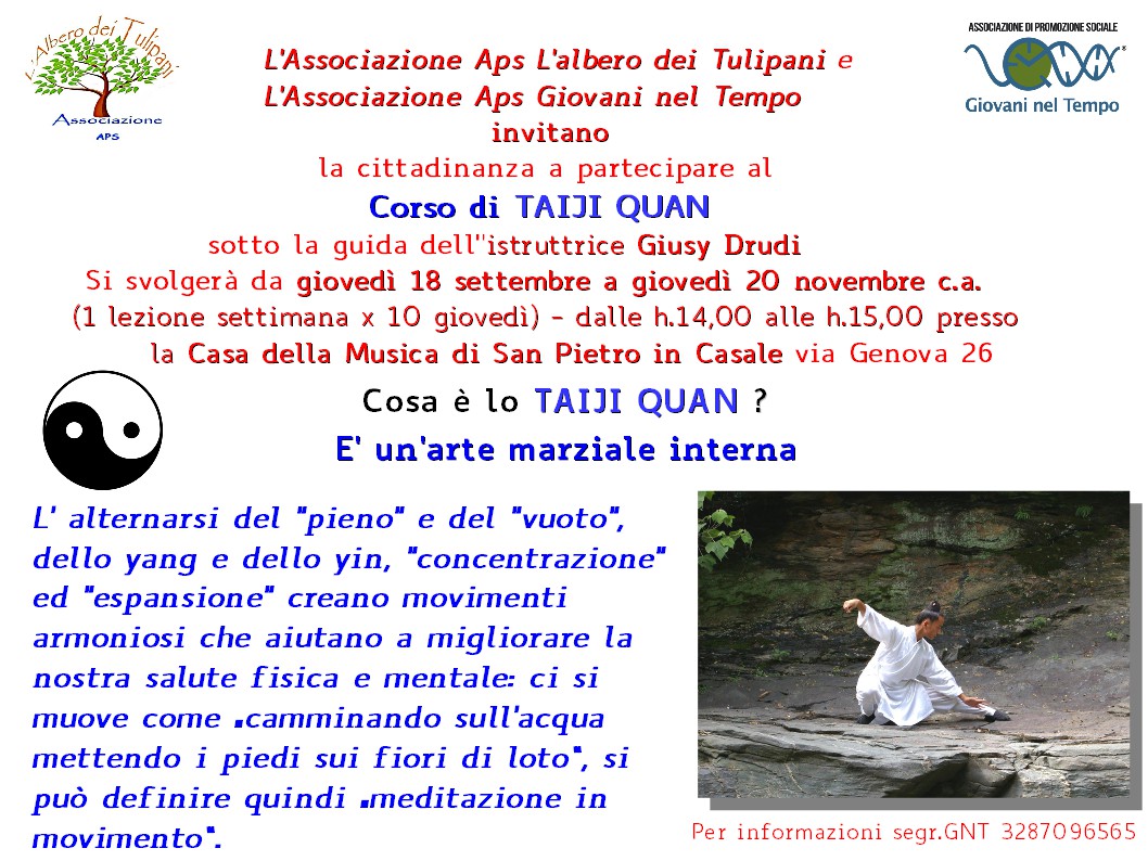 Corso di TAIJI QUAN san pietro in Casale