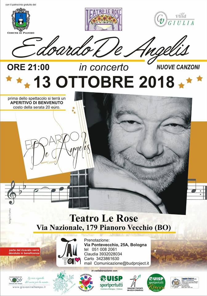 Edoardo De Angelis in Concerto - 13 ottobre 2018