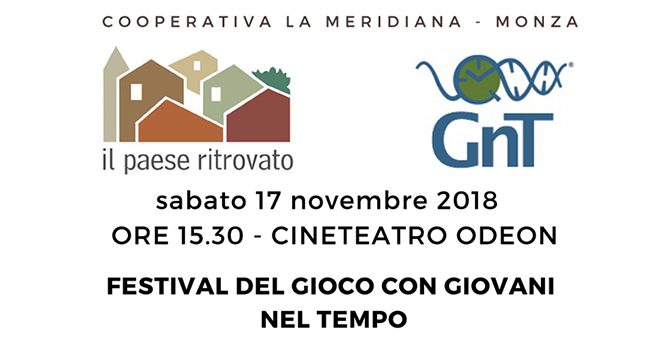 Festival del gioco con GnT – sabato 17 novembre 2018