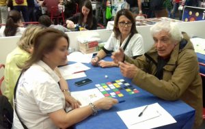 Ennio ideatore del gioco, spiega e gioca al Play di Modena 2017