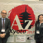 Arrivo alla 32° Conferenza internazionale Alzheimer di Kyoto con Dott. Andrea Fabbo e la presidente Laura Guidi i Giovani nel Tempo