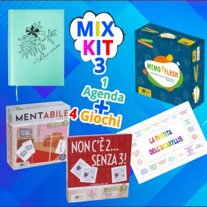 mix kit 3 agenda e giochi
