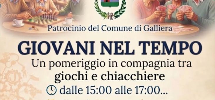 Giochi e chiacchiere al Peter Pan di Galliera (Bo)
