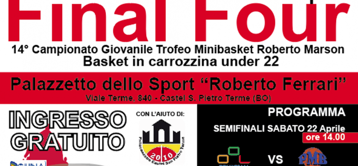 Final Four Basket in carrozzina under 22