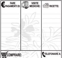 annotare le incombenze settimanali