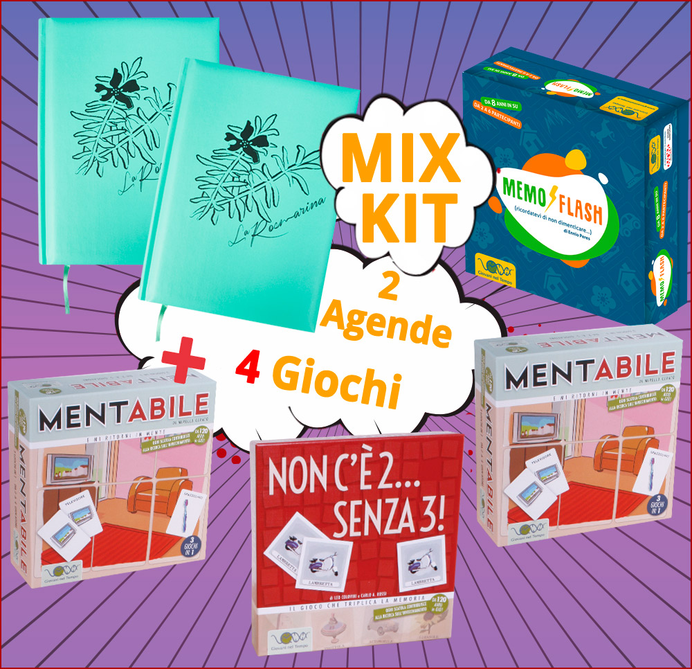 kit 4 giochi e 2 agende