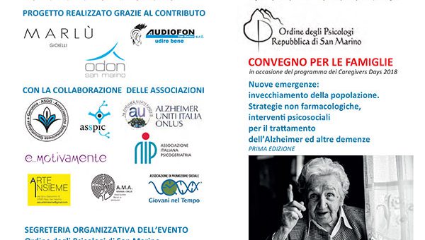 Invecchiamento della popolazione. Strategie non farmacologiche, interventi psicosociali per il trattamento dell’Alzheimer ed altre demenze