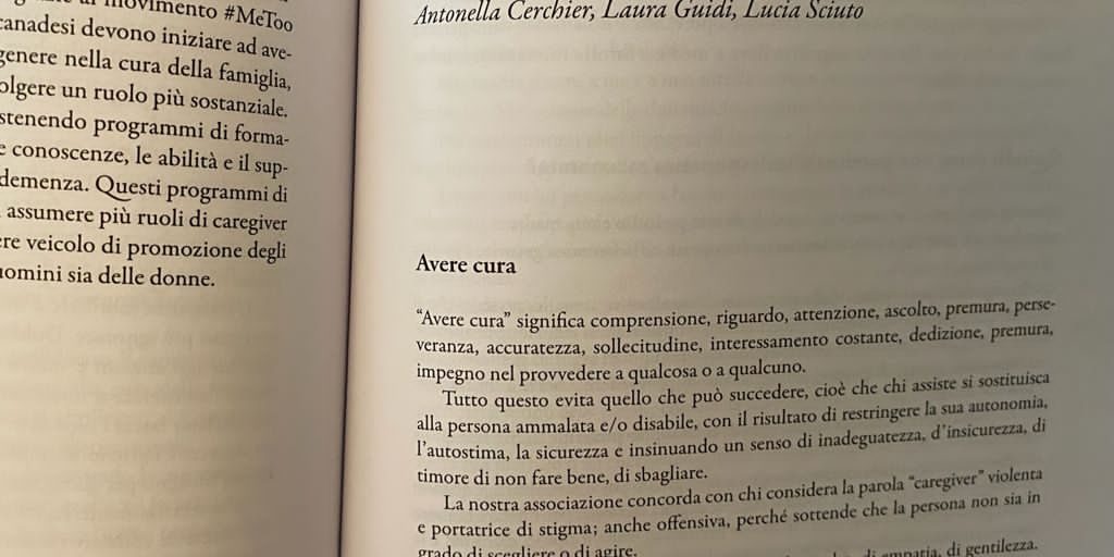 il famigliare chi ha cura: cosa significa avere cura piuttosto che, semplicemente curare il famigliare chi ha cura: cosa significa avere cura piuttosto che, semplicemente curare