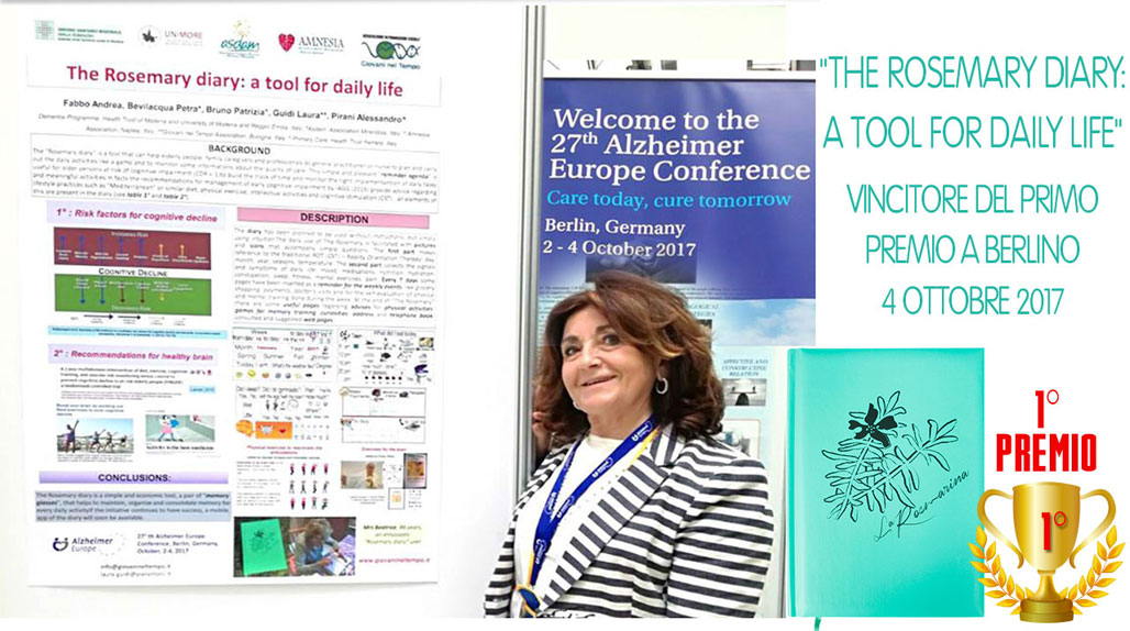L'Agenda La Rosmarina vincitore all'Alzheimer Europe a Berlino