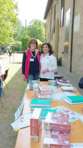 La Presidente Dott. Simonetta Cavalieri di AIMA con la Presidente Laura Guidi di Giovani nel Tempo