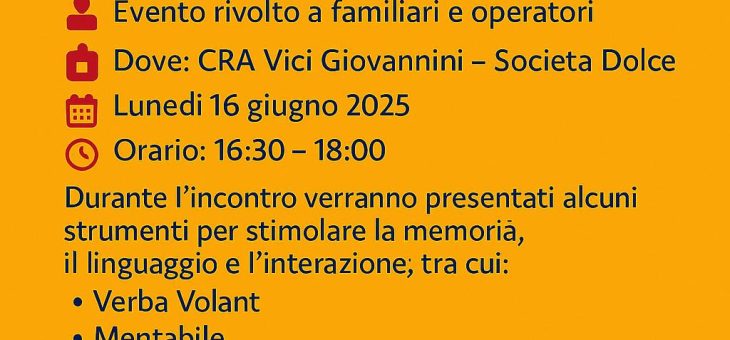 Strumenti per la mente, memorie – CRA Vici Giovannini